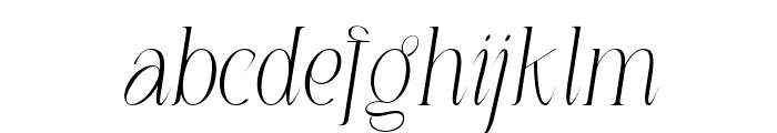 LOUISfelligri-ThinSlanted Font LOWERCASE