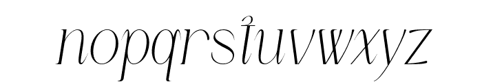 LOUISfelligri-ThinSlanted Font LOWERCASE