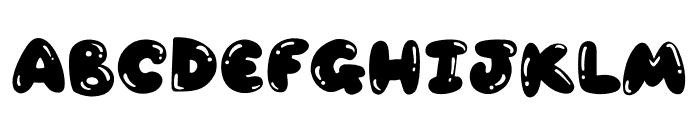 LOVE Bubble SHADOW Font UPPERCASE
