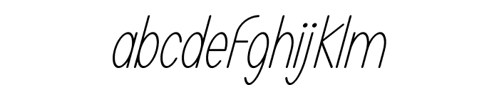 LOVI-Light Italic Font LOWERCASE