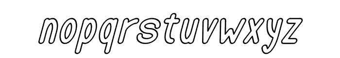 LOVI-Outline Italic Font LOWERCASE