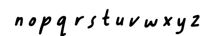 LUPINES-BoldItalic Font LOWERCASE