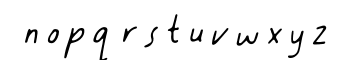 LUPINES-Italic Font LOWERCASE
