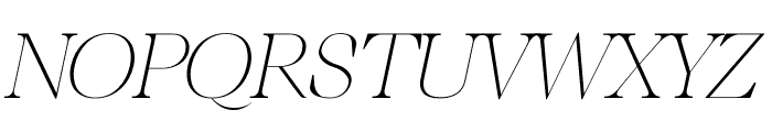 LUXE ITALIC Font UPPERCASE