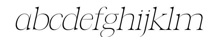 LUXE ITALIC Font LOWERCASE