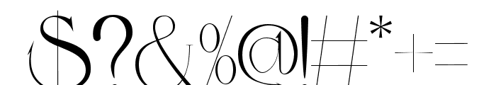 LUXURY Serif Regular Font OTHER CHARS