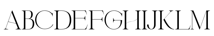 LUXURY Serif Regular Font UPPERCASE