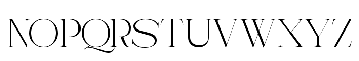 LUXURY Serif Regular Font UPPERCASE