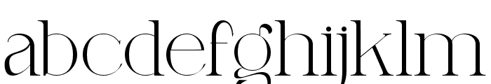 LUXURY Serif Regular Font LOWERCASE