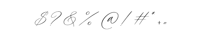 La Belle Signature Font OTHER CHARS