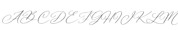 La Belle Signature Font UPPERCASE