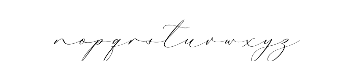 La Belle Signature Font LOWERCASE