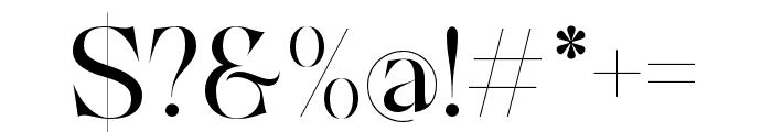La Chore Typeface Regular Font OTHER CHARS