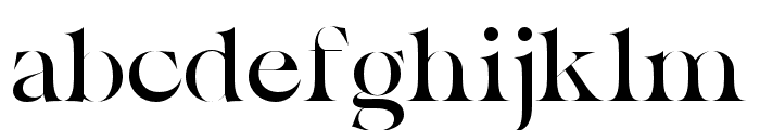 La Chore Typeface Regular Font LOWERCASE