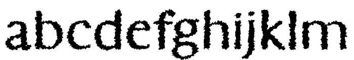 La Coffee Bold Distorted Font LOWERCASE