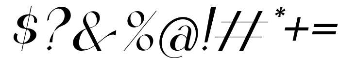 La Gagliane Italic Font OTHER CHARS