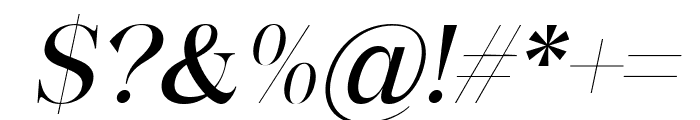 La Gateau Italic Font OTHER CHARS