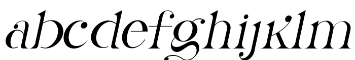 La Obrige Italic Font LOWERCASE