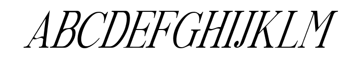 La Petite Gazette Italic Font UPPERCASE