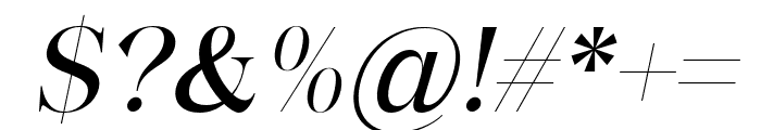 LaGateau-Italic Font OTHER CHARS