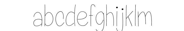 LaRambla-Light Font LOWERCASE