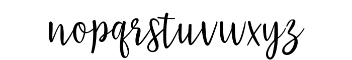 Ladies Script Regular Font LOWERCASE