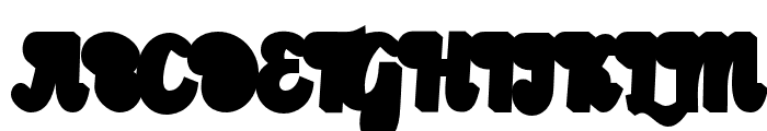 Ladington-Extrude Font UPPERCASE