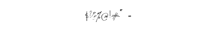 LadyBoss Script Font OTHER CHARS
