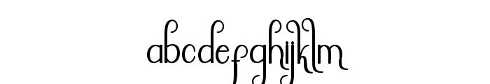 LadySteady Font LOWERCASE