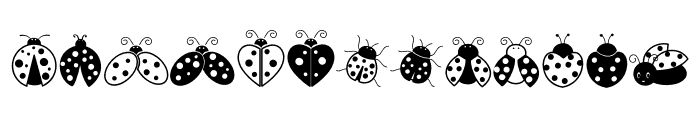 Ladybug Doodle Font UPPERCASE