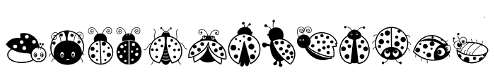 Ladybug Doodle Font UPPERCASE