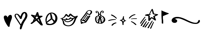 Ladybugs Symbols Font LOWERCASE