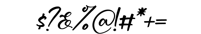 Ladytop Italic Font OTHER CHARS