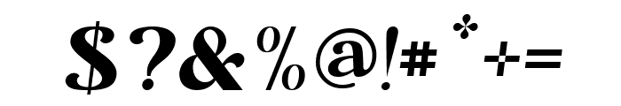 Lafier Italic Font OTHER CHARS