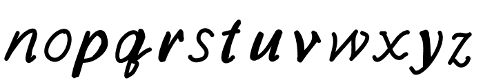 Lafiesta Font LOWERCASE