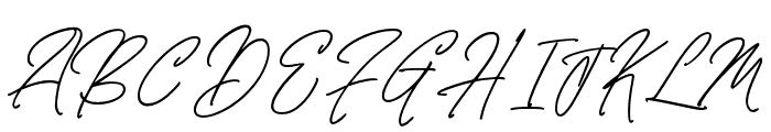 LafiskenSignature-Regular Font UPPERCASE