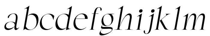 Lagency-Italic Font LOWERCASE