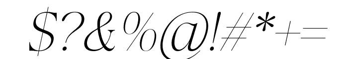 LahKagok-ExtraLightItalic Font OTHER CHARS