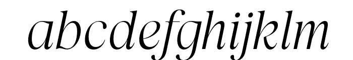 LahKagok-LightItalic Font LOWERCASE