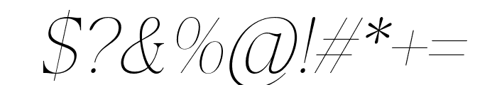 LahKagok-ThinItalic Font OTHER CHARS