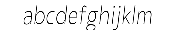 LaireSans-ExtLtObliqCond Font LOWERCASE