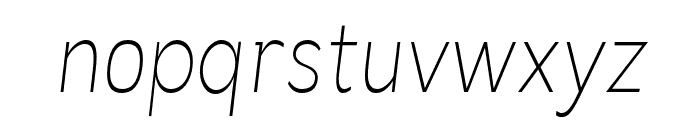 LaireSans-ExtLtObliqCond Font LOWERCASE