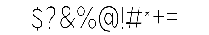 LaireSans-ExtraLightCondensed Font OTHER CHARS