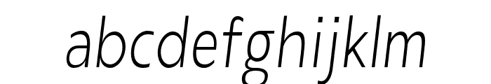 LaireSans-LightObliqCond Font LOWERCASE