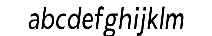 LaireSans-MedObliqCond Font LOWERCASE