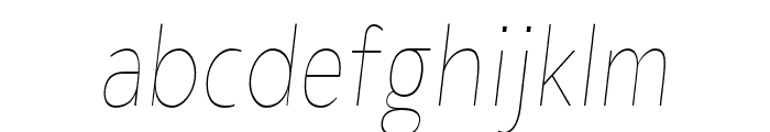 LaireSans-ThinObliqCond Font LOWERCASE