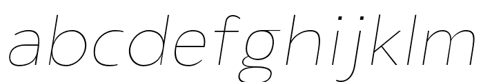 LaireSans-ThinOblique Font LOWERCASE