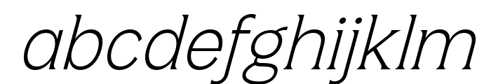 Lakaran-ExtraLightItalic Font LOWERCASE