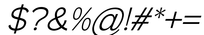 Lakaran-LightItalic Font OTHER CHARS