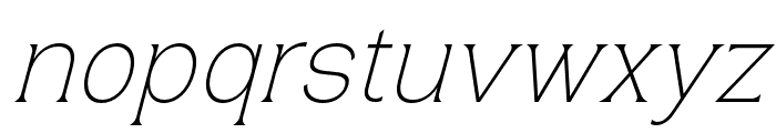 Lakaran-ThinItalic Font LOWERCASE